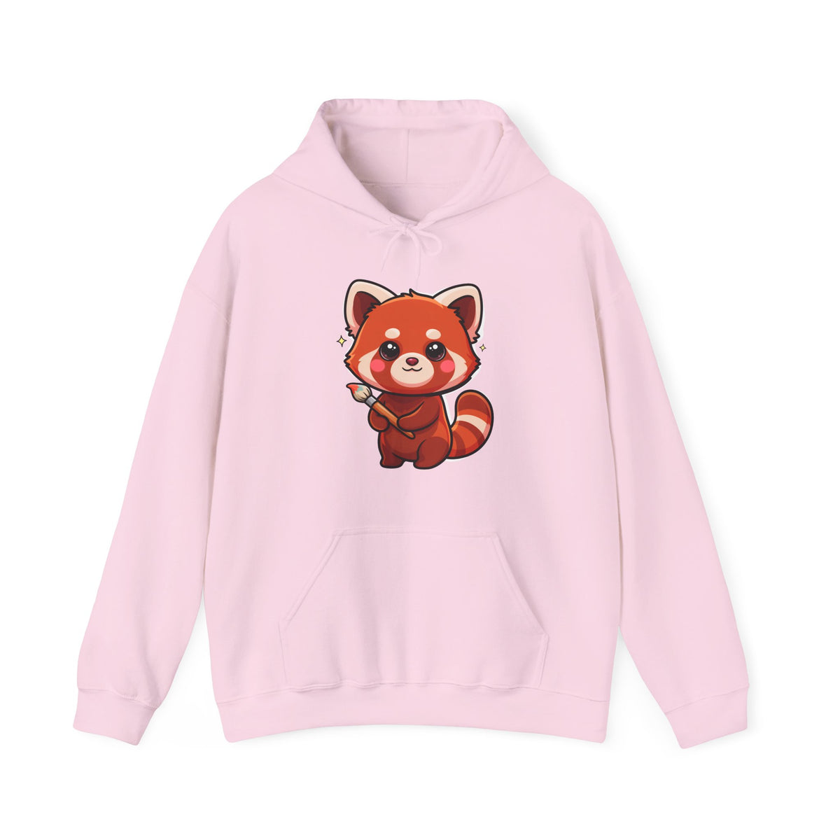 Cute Red Panda Hoodie, Kawaii Artist Sweatshirt