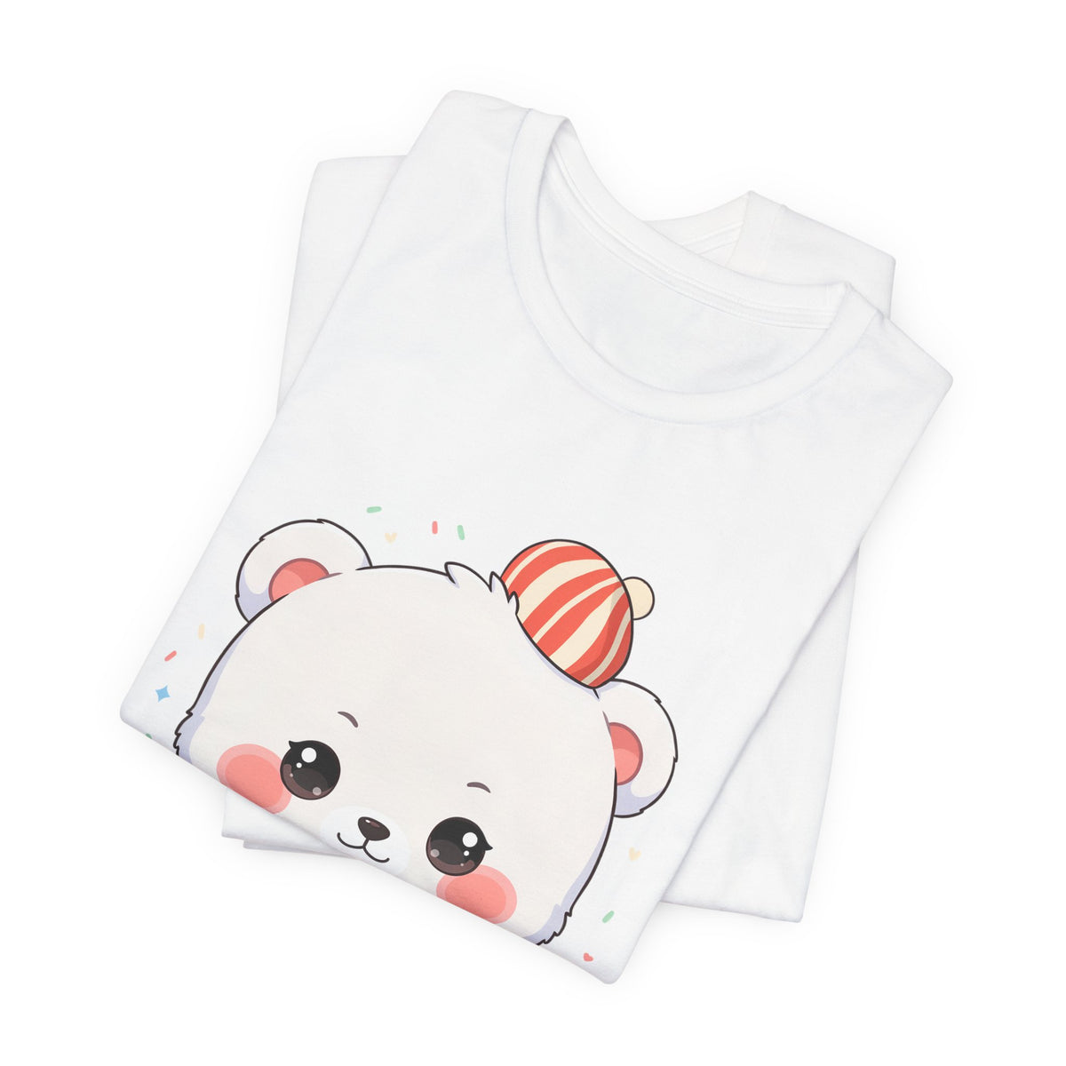 Christmas Cookie Baking Polar Bear Tee, Kawaii Holiday Shirt