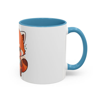 Red Panda Gamer Accent Coffee Mug for Cozy Desk Setups