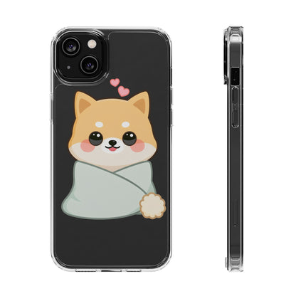 Kawaii Shiba Inu Phone Case, Cozy Valentine Gift