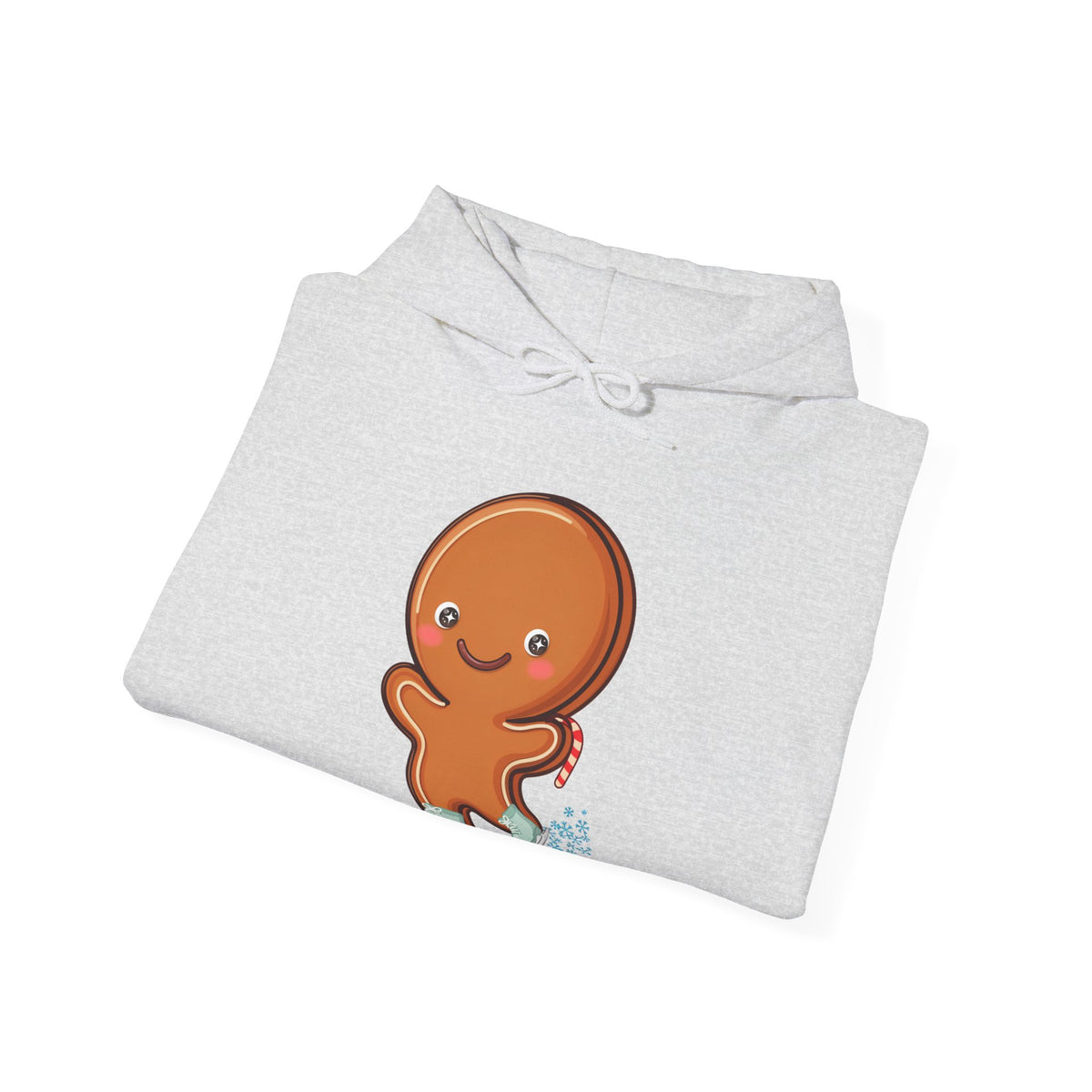 Kawaii Gingerbread Skating Hoodie for Cozy Winter Cheer