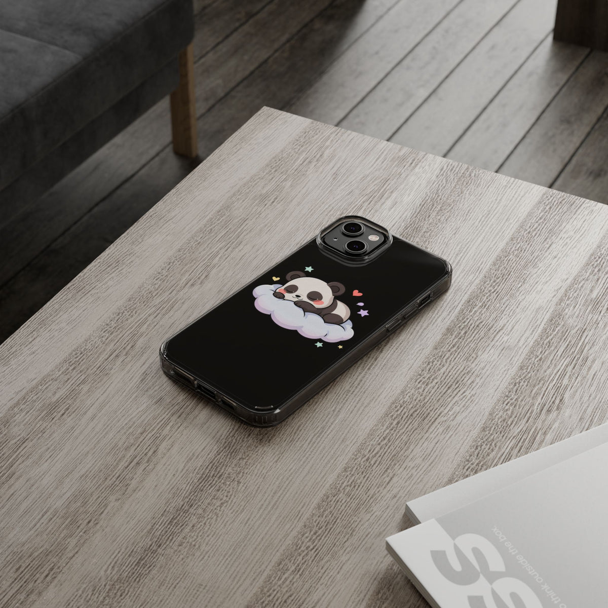 Sleeping Panda Clear Impact-Resistant Phone Case
