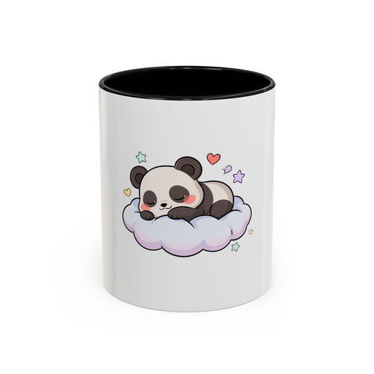 Sleeping Panda Accent Coffee Mug, Cute Kawaii Gift