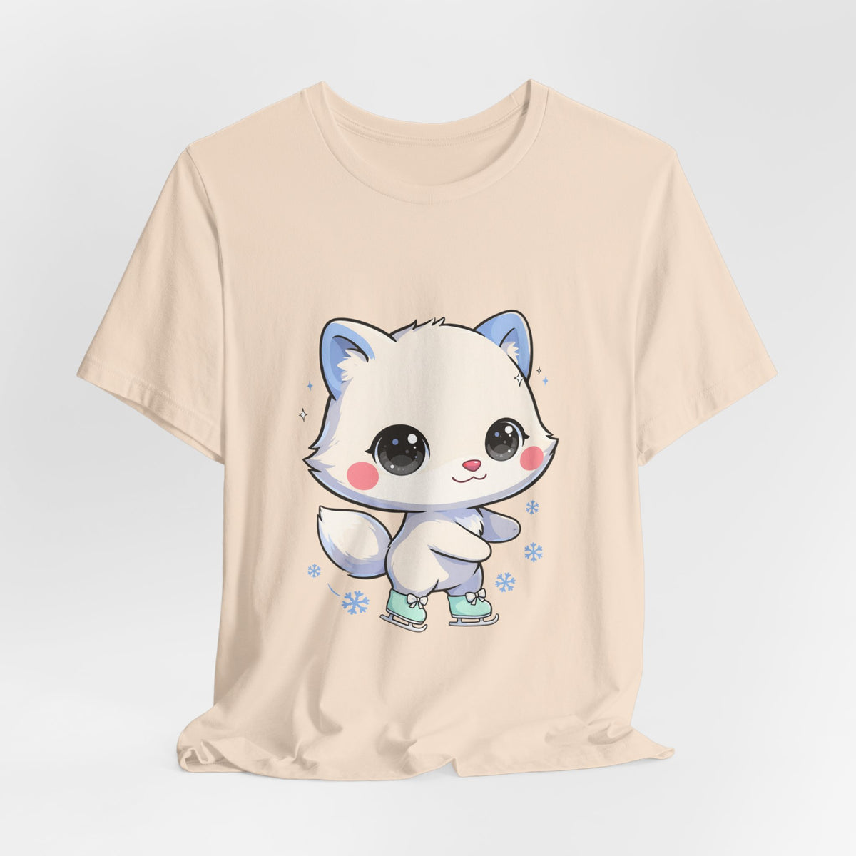 Kawaii Arctic Fox T-Shirt for Winter Gift Giving