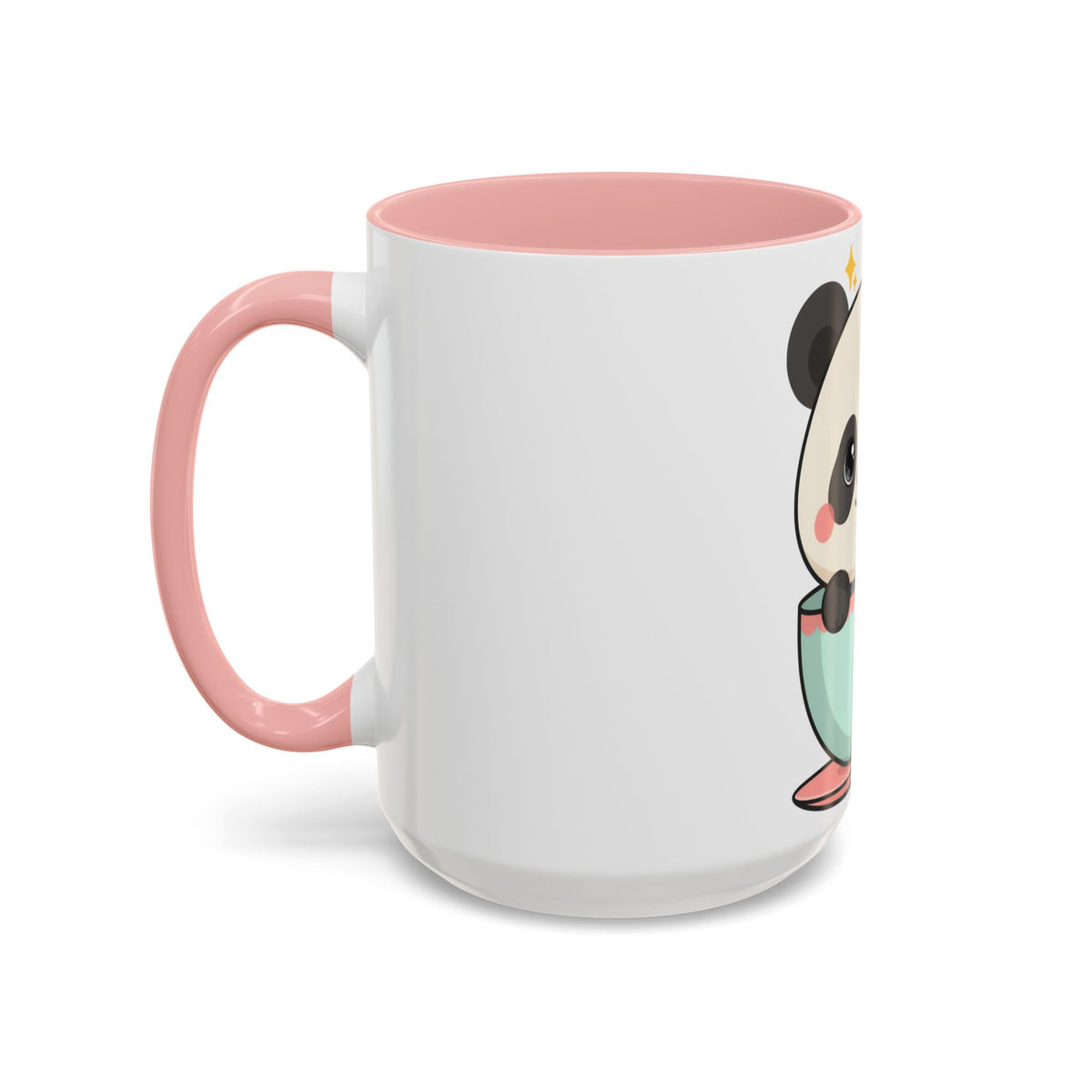 Kawaii Panda Accent Coffee Mug for Panda Lovers
