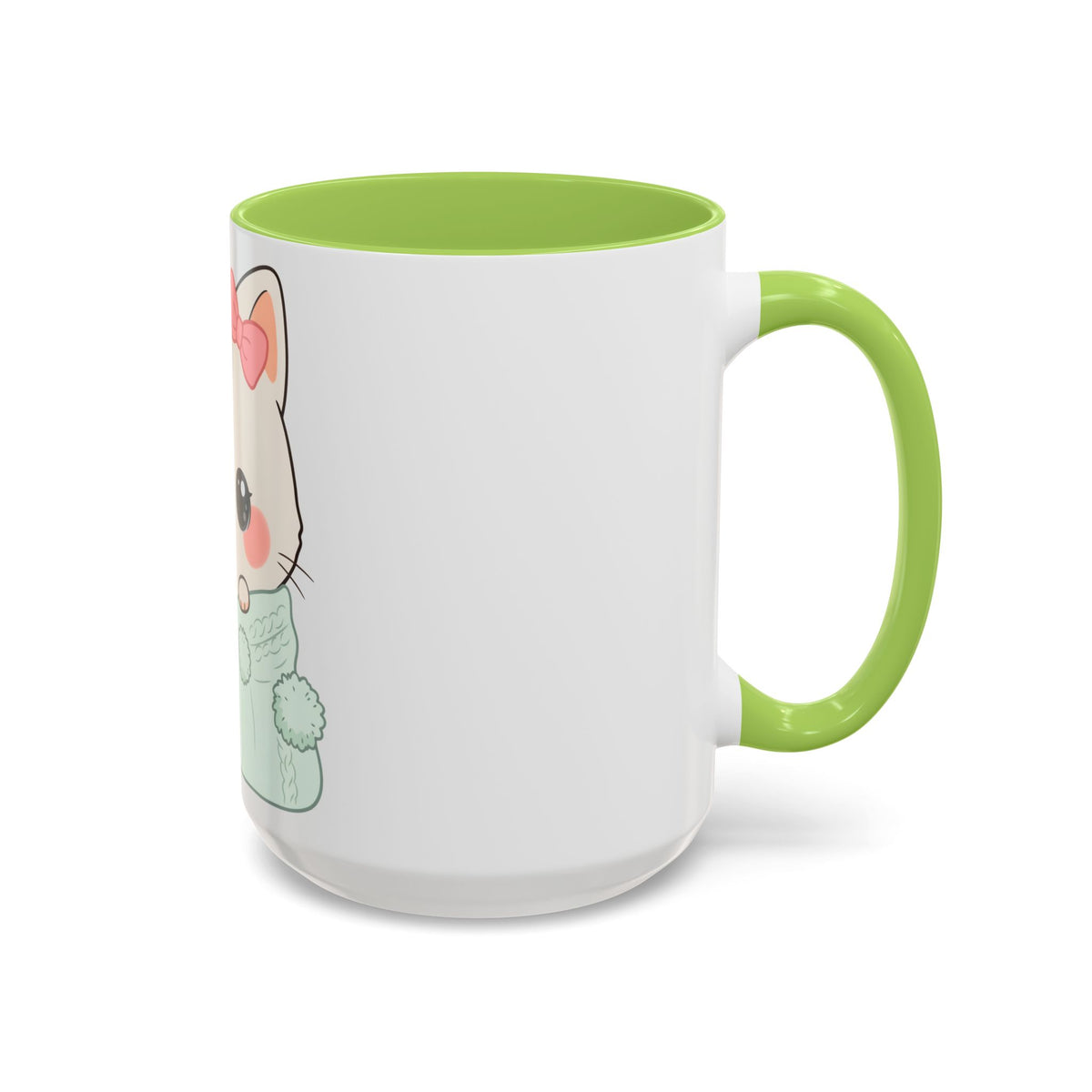 Cozy Cat Accent Mug for Kawaii Cat Lovers