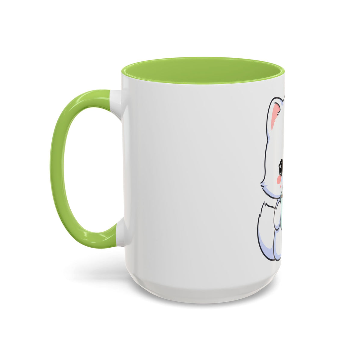 Kawaii Arctic Fox Mug – Cute Cocoa Lover Accent Coffee Mug