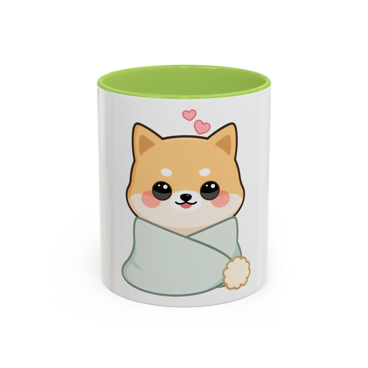 Kawaii Shiba Inu Accent Coffee Mug for Cozy Moments