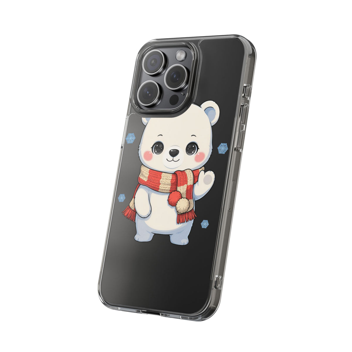 Kawaii Polar Bear Phone Case – Cozy Christmas Cub