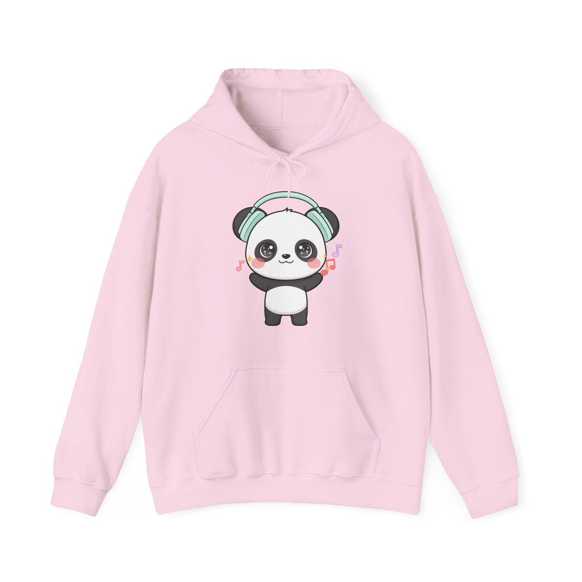 Kawaii Panda Hoodie, Cute Music Lover Sweatshirt