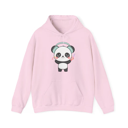 Kawaii Panda Hoodie, Cute Music Lover Sweatshirt