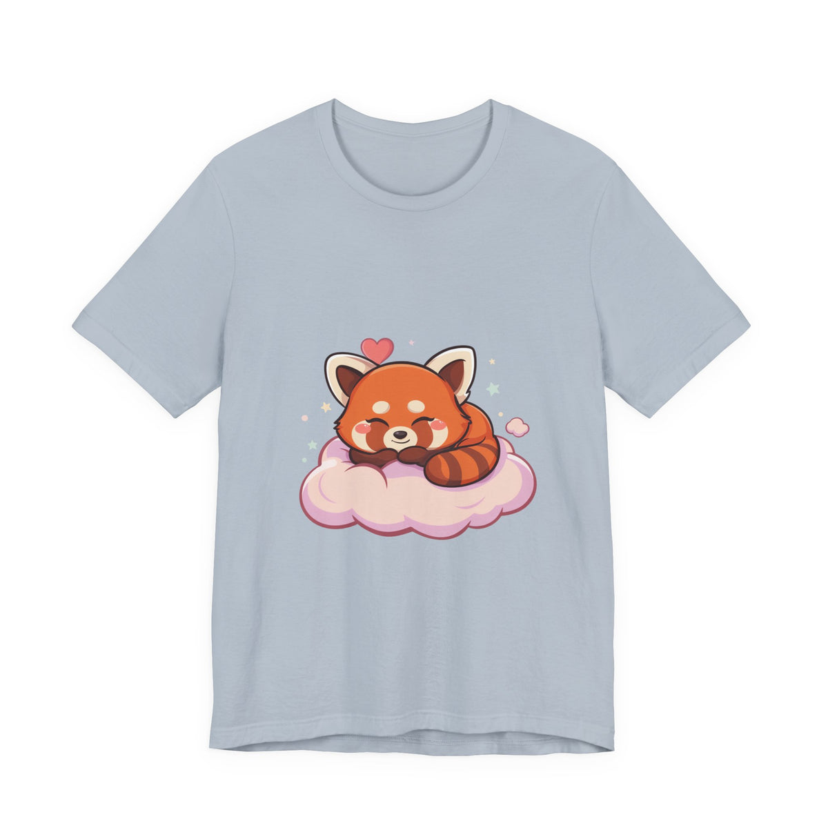 Kawaii Red Panda T-Shirt, Cute Sleeping Animal Tee