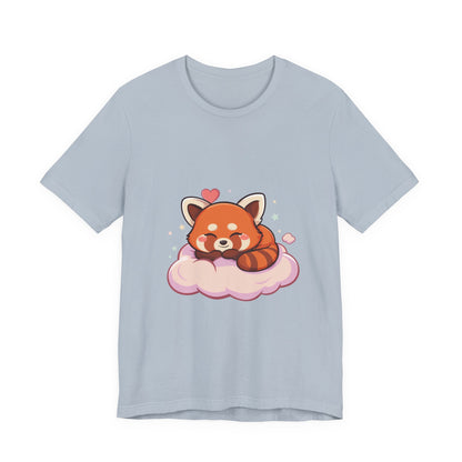 Kawaii Red Panda T-Shirt, Cute Sleeping Animal Tee