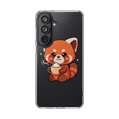Kawaii Red Panda Phone Case with Latte