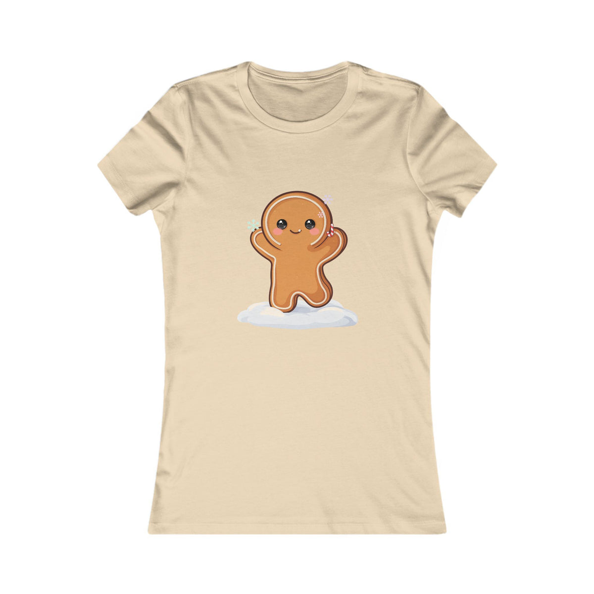 Kawaii Gingerbread T-Shirt for Cozy Winter Errands