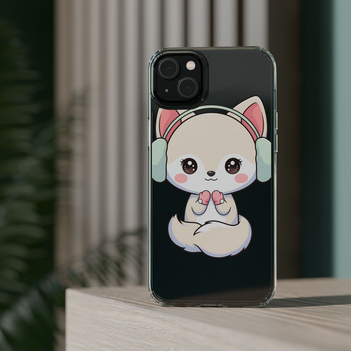 Kawaii Arctic Fox Phone Case – Cozy Winter Cutie