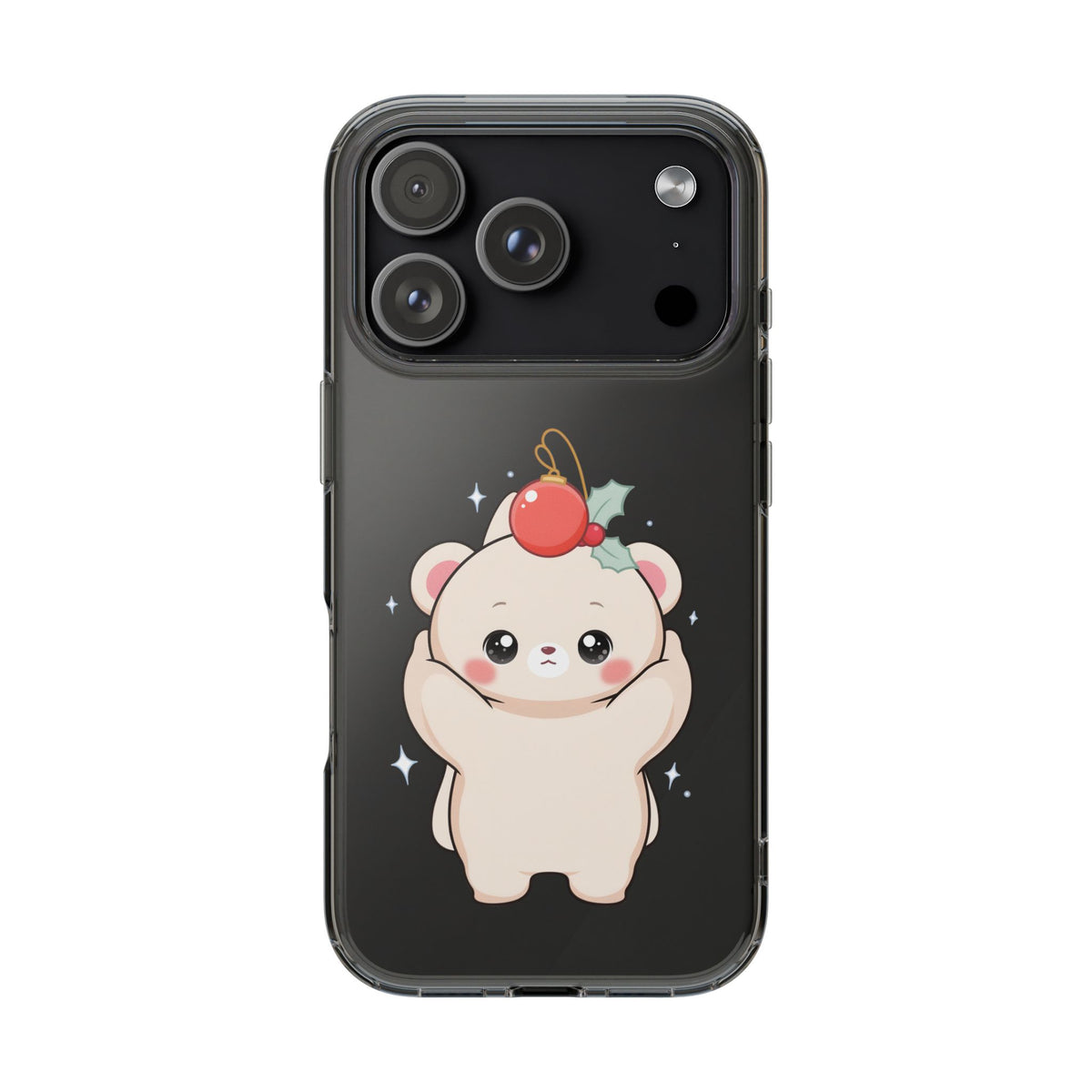Kawaii Christmas Bear Phone Case for Cozy Holiday Days