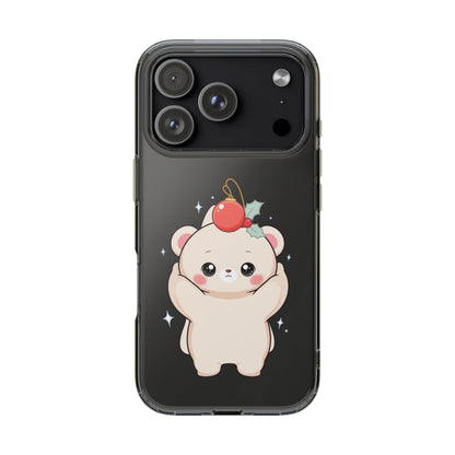 Kawaii Christmas Bear Phone Case for Cozy Holiday Days