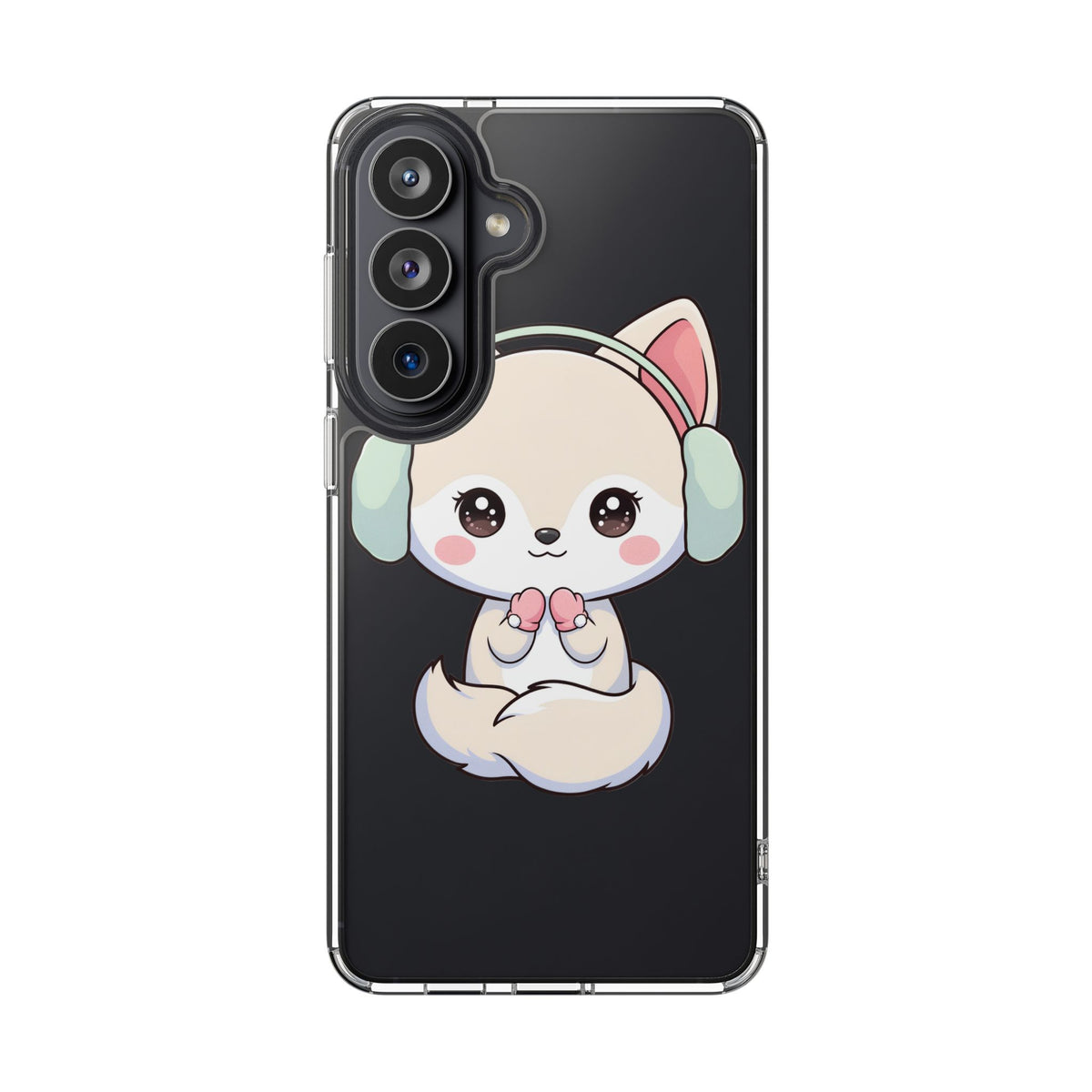 Kawaii Arctic Fox Phone Case – Cozy Winter Cutie