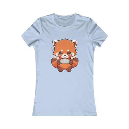 Red Panda Gamer Women's Tee – Cute Kawaii Gaming Shirt
