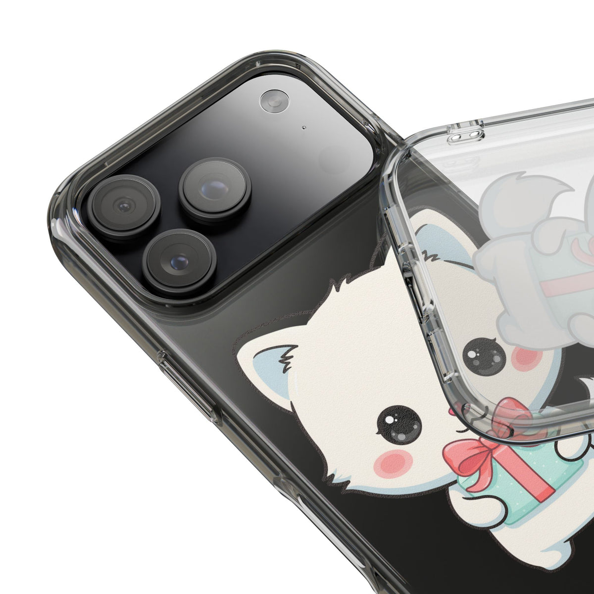 Kawaii Arctic Fox Phone Case with Gift