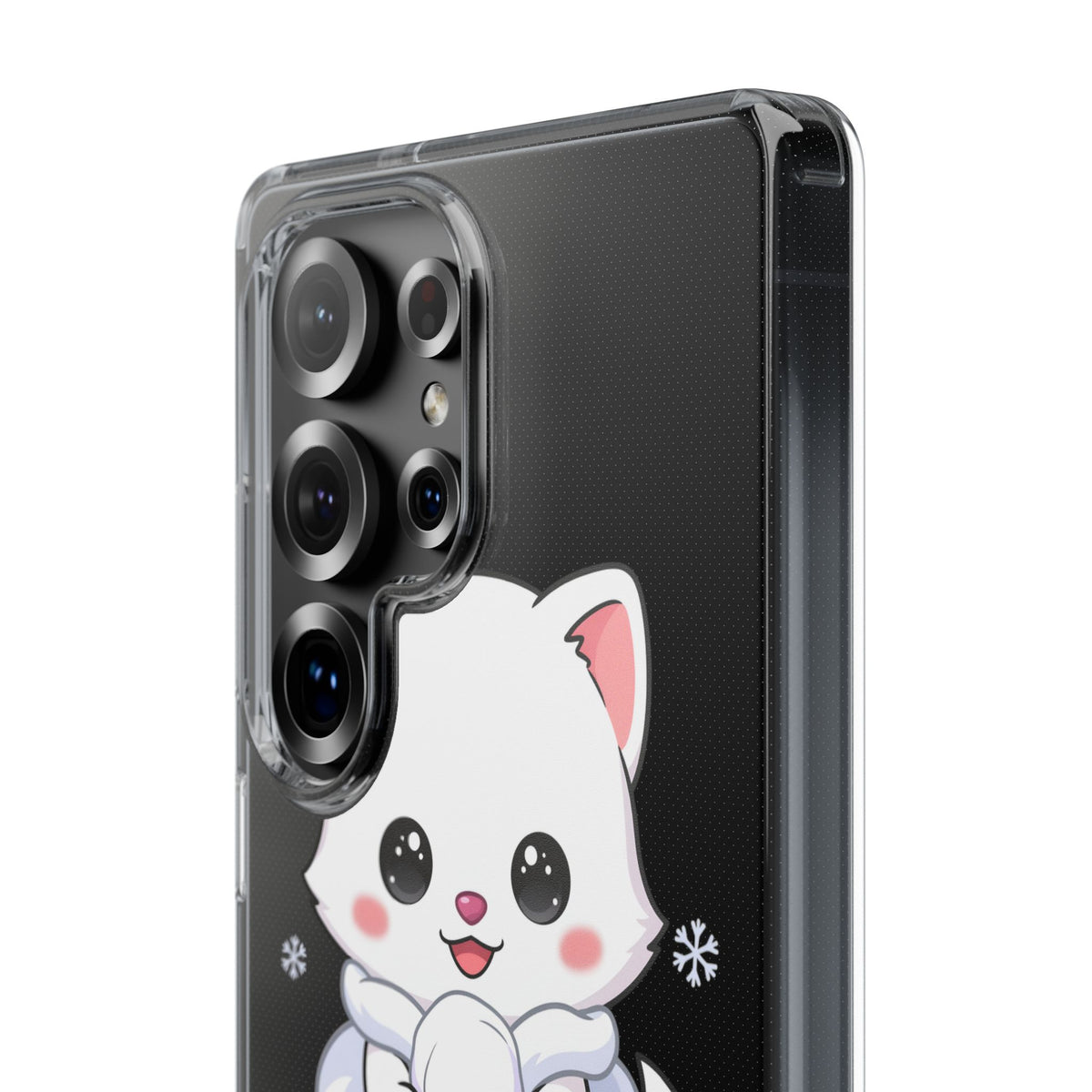 Kawaii Arctic Fox Phone Case, Cute Snow Day Gift