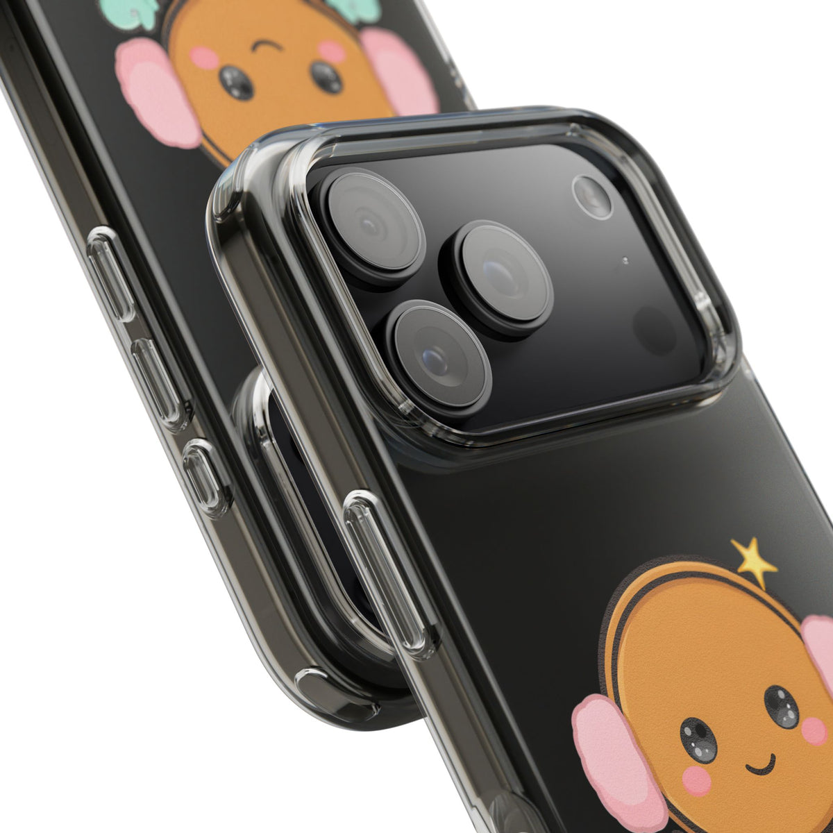 Kawaii Gingerbread Phone Case, Cute Winter Character