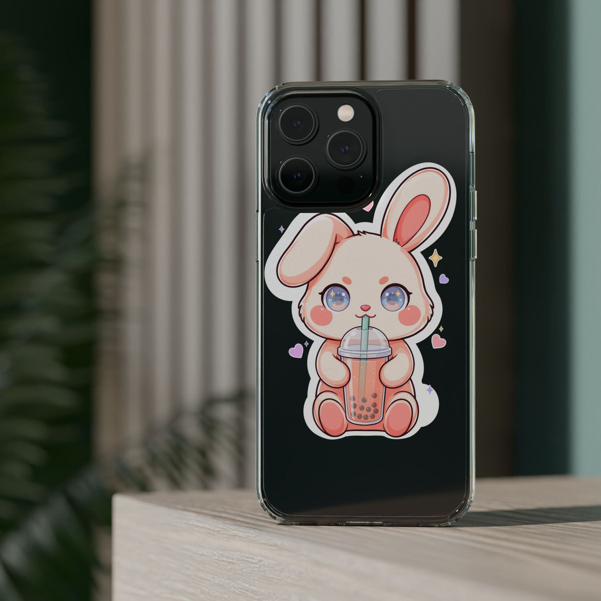 Kawaii Bunny Bubble Tea Phone Case for Boba Lovers