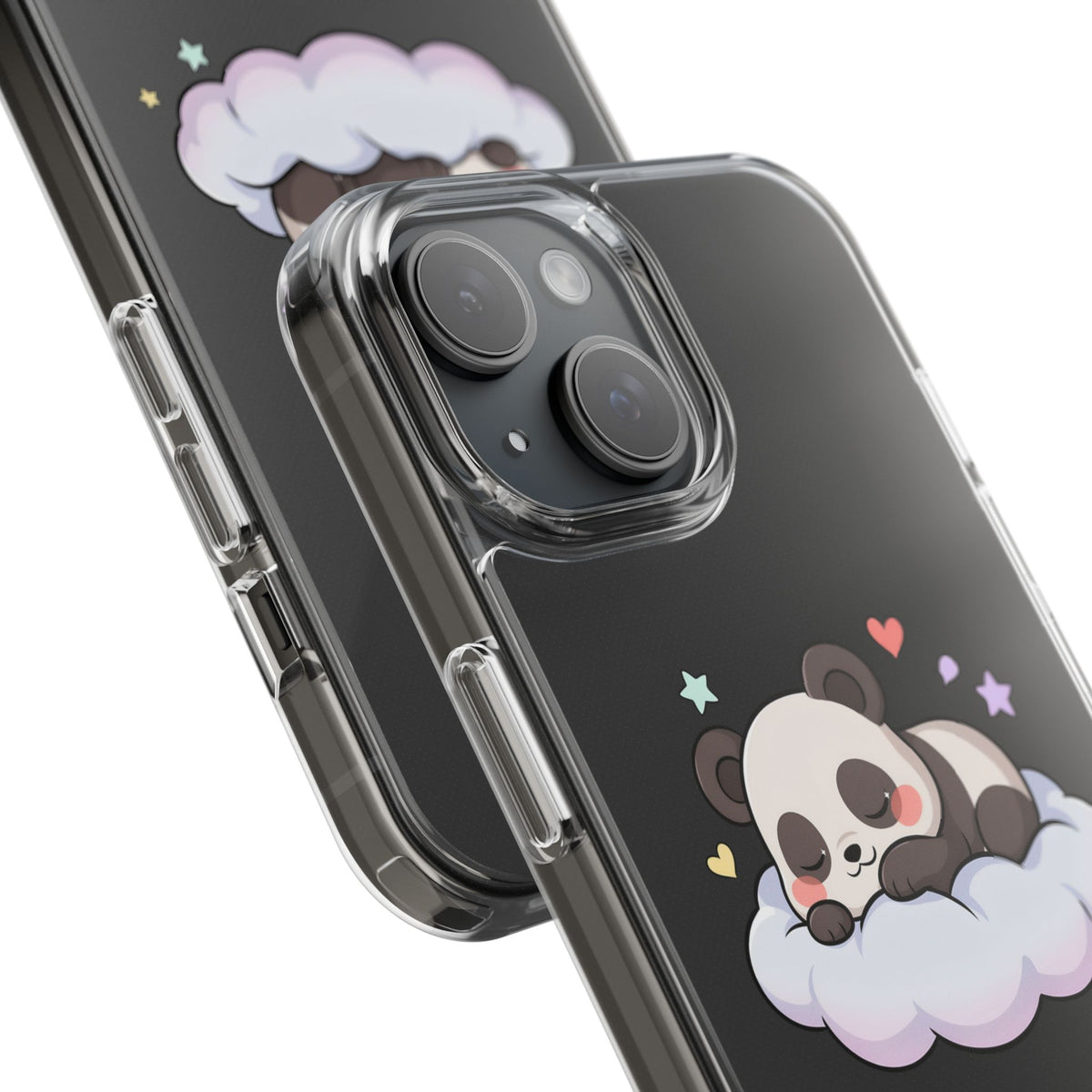 Sleeping Panda Clear Impact-Resistant Phone Case