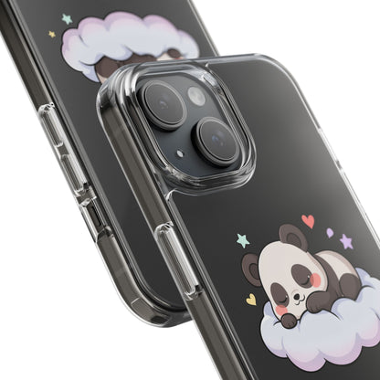 Sleeping Panda Clear Impact-Resistant Phone Case