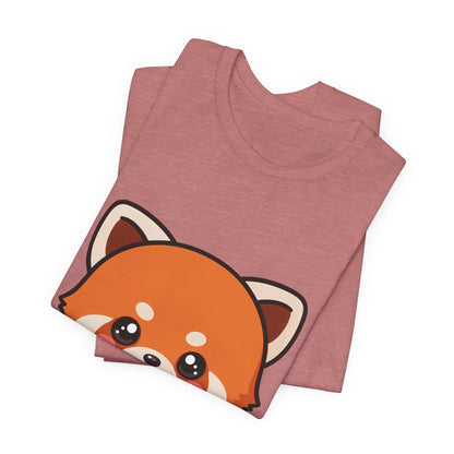 Red Panda Donut T-Shirt, Cute Kawaii Animal Tee