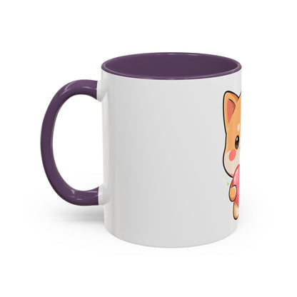 Kawaii Shiba Inu Accent Coffee Mug for Dog Lovers