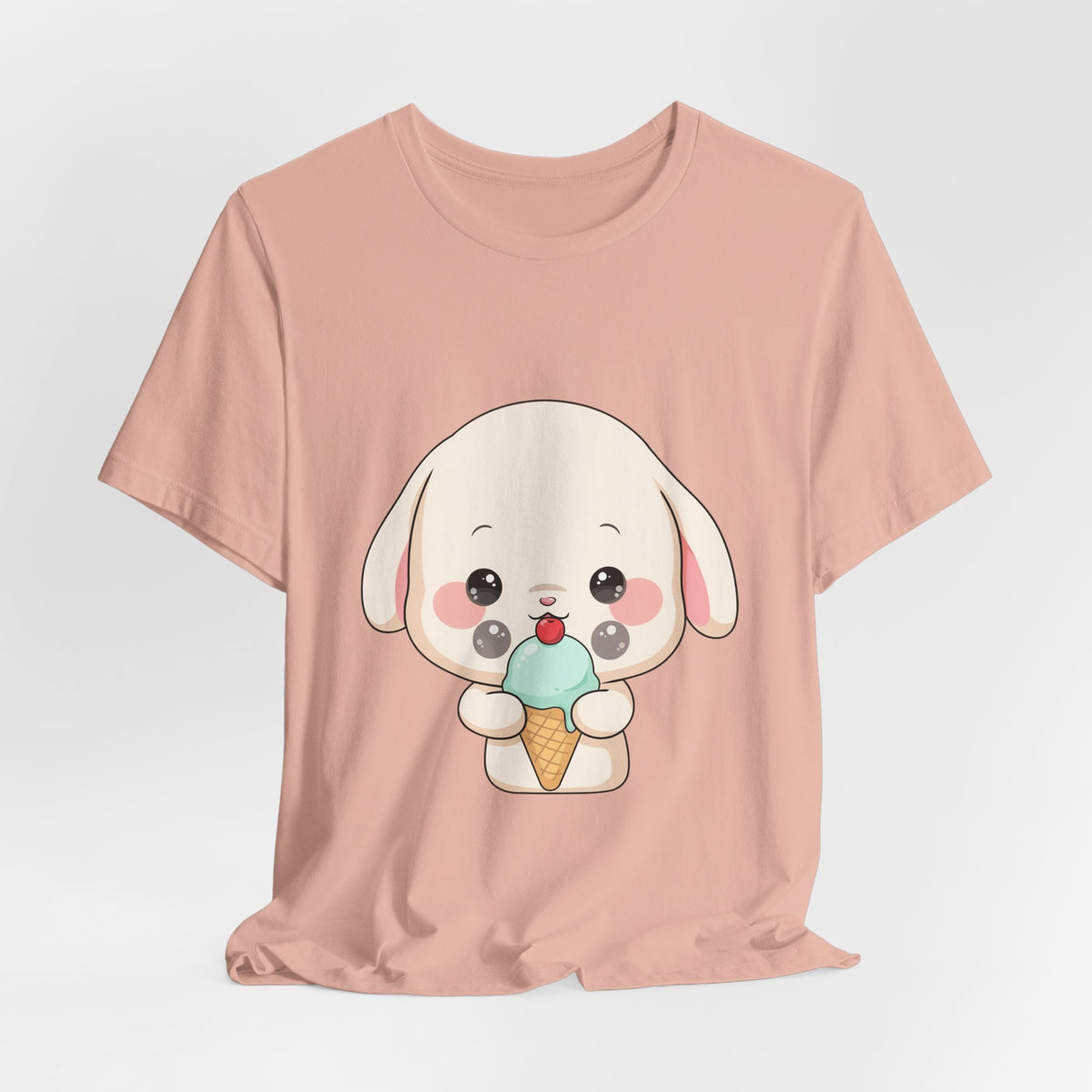Kawaii Bunny Ice Cream Tee for Cute Style Lovers