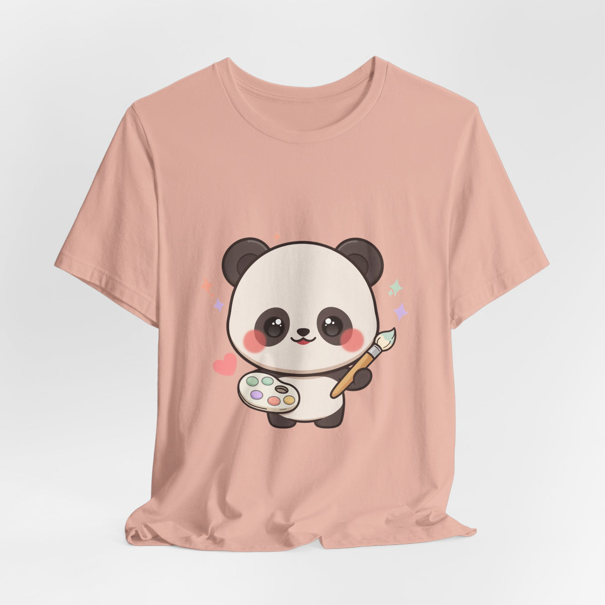 Kawaii Panda Artist T-Shirt for Creative Panda Fans
