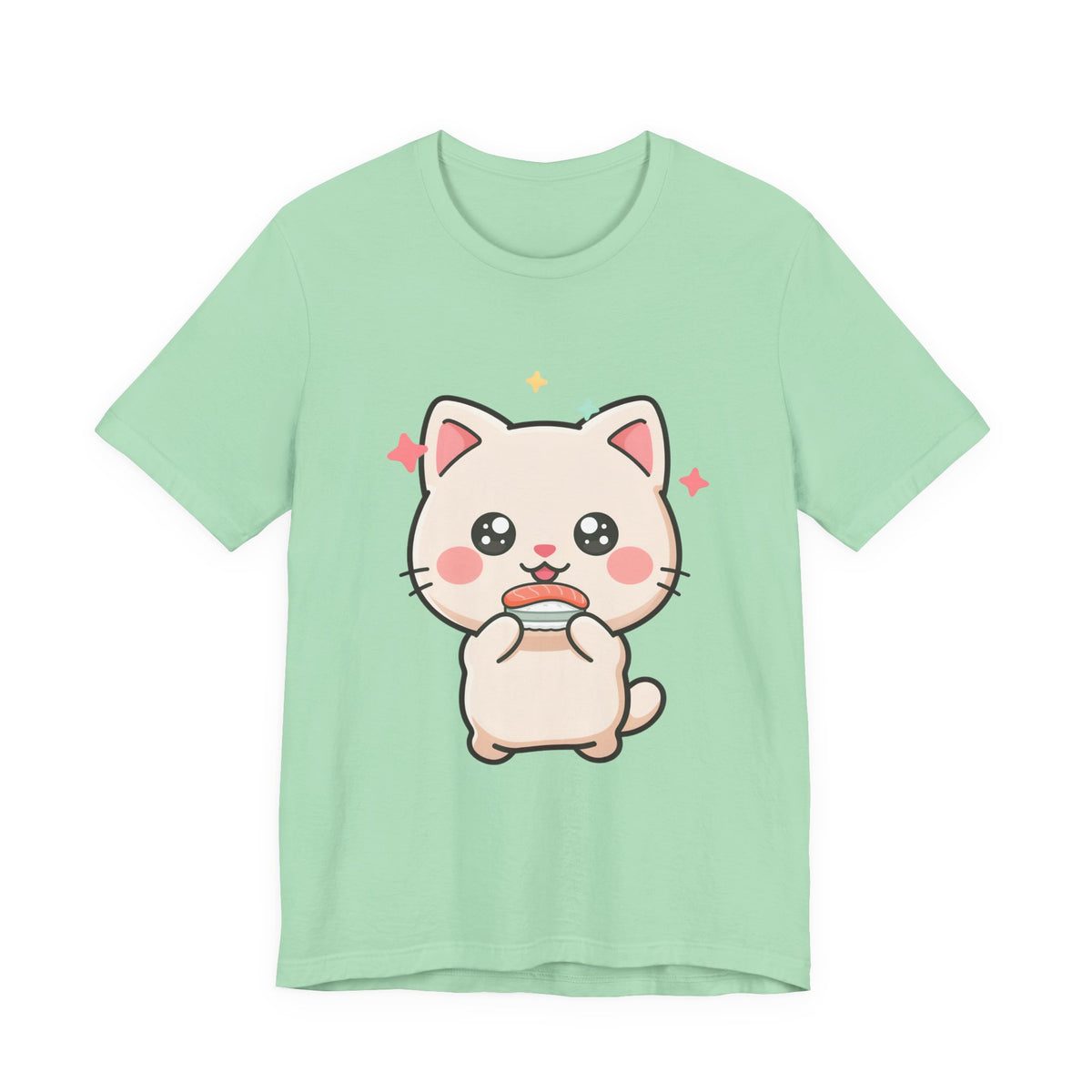 Kawaii Sushi Cat T-Shirt for Cat and Sushi Lovers