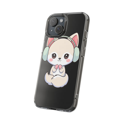 Kawaii Arctic Fox Phone Case – Cozy Winter Cutie