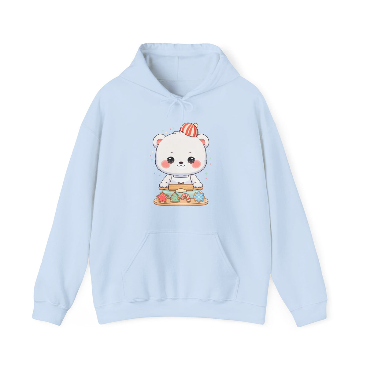 Christmas Cookie Baking Polar Bear Hoodie