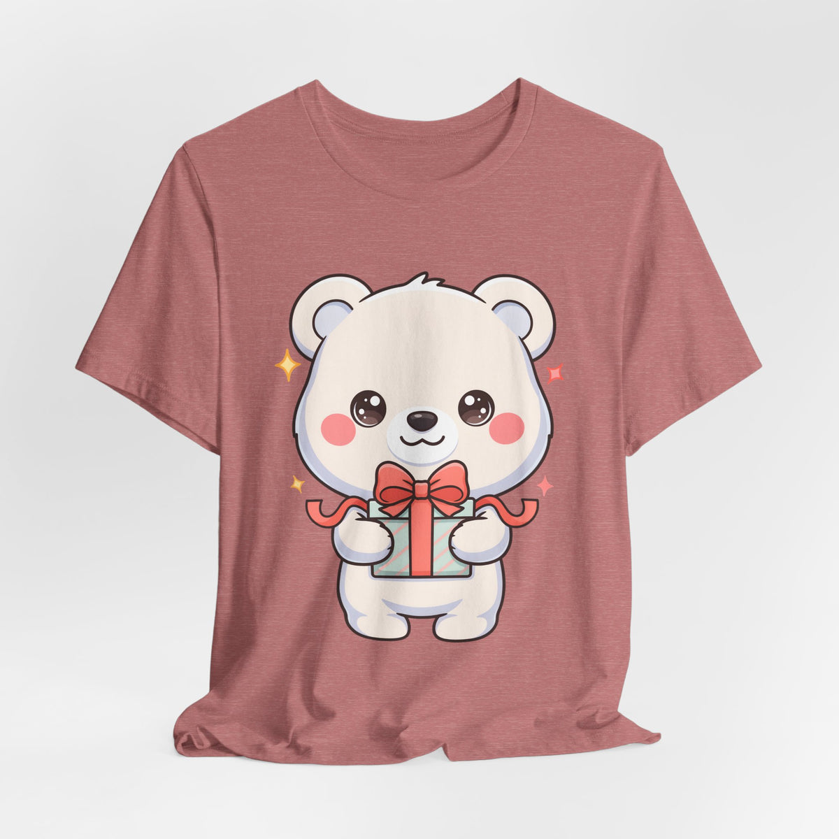 Kawaii Polar Bear Gift T-Shirt for Cute Holiday Cheer