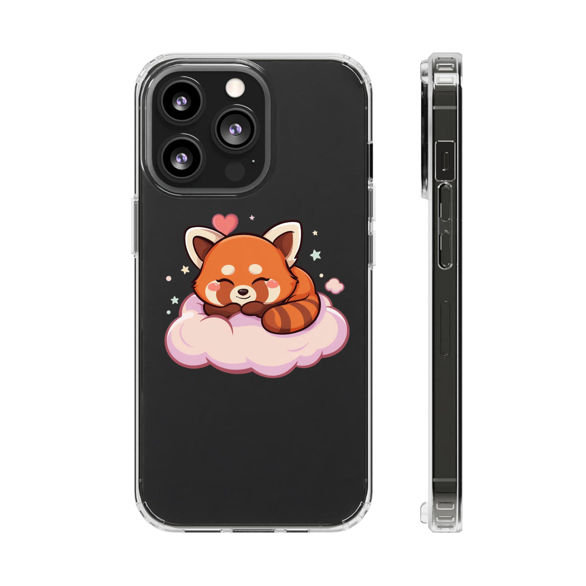 Cute Red Panda Phone Case, Dreamy Kawaii Cloud Art