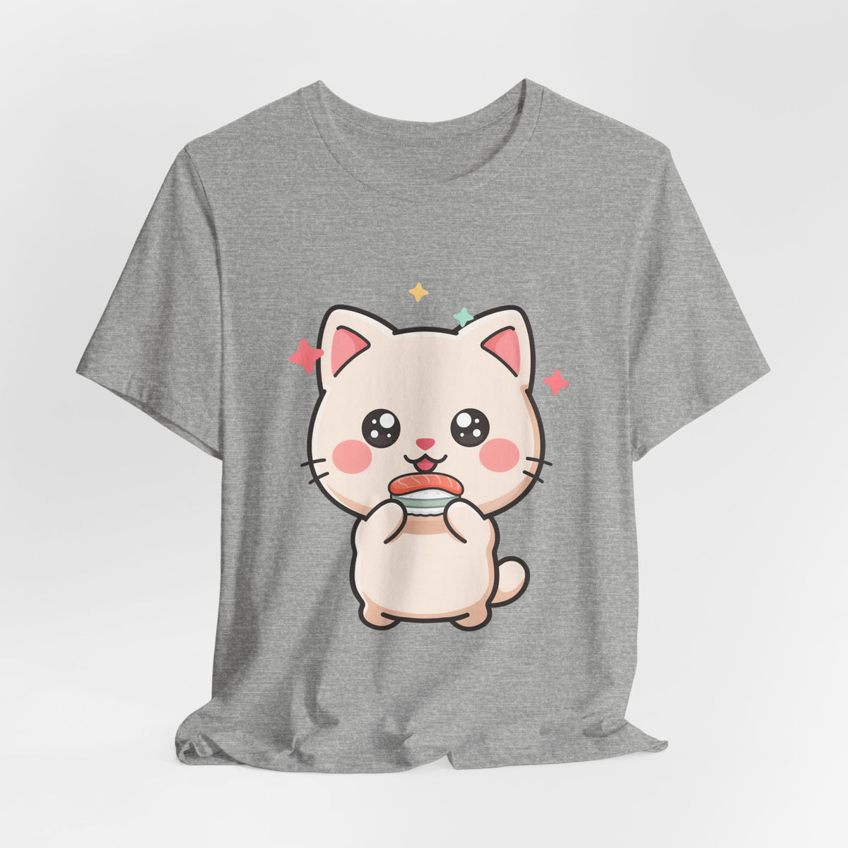 Kawaii Sushi Cat T-Shirt for Cat and Sushi Lovers