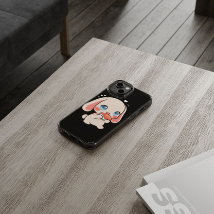 Kawaii Bunny Sushi Phone Case, Clear Impact-Resistant