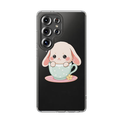 Kawaii Bunny Phone Case, Cute Teacup Rabbit