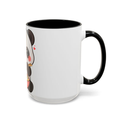 Kawaii Panda Ramen Mug, Cute Accent Coffee Mug
