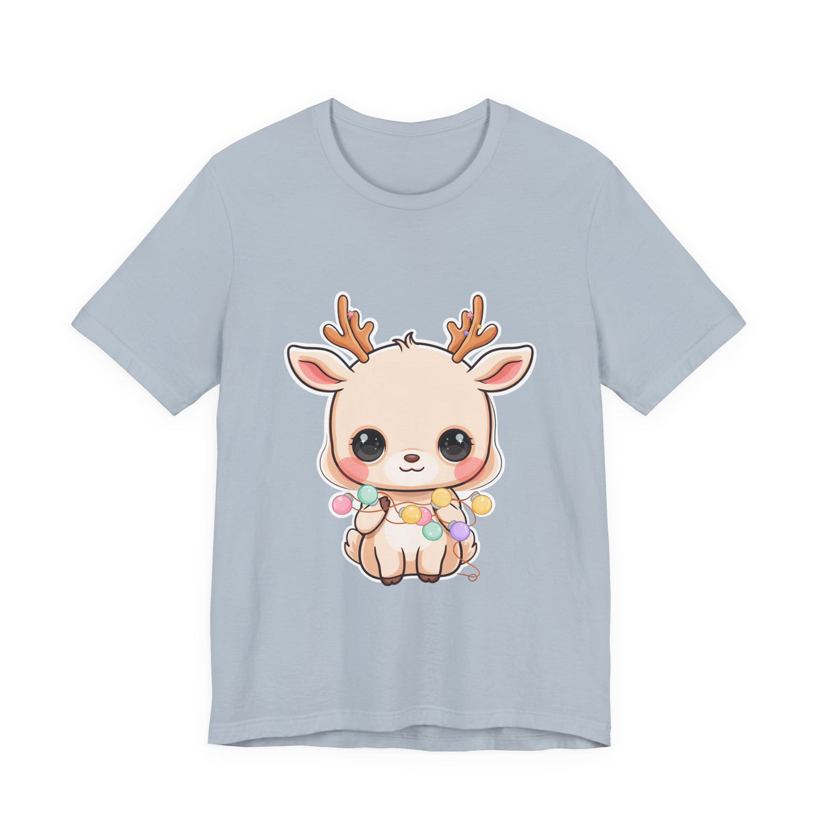 Kawaii Reindeer T-Shirt for Cozy Holiday Errands