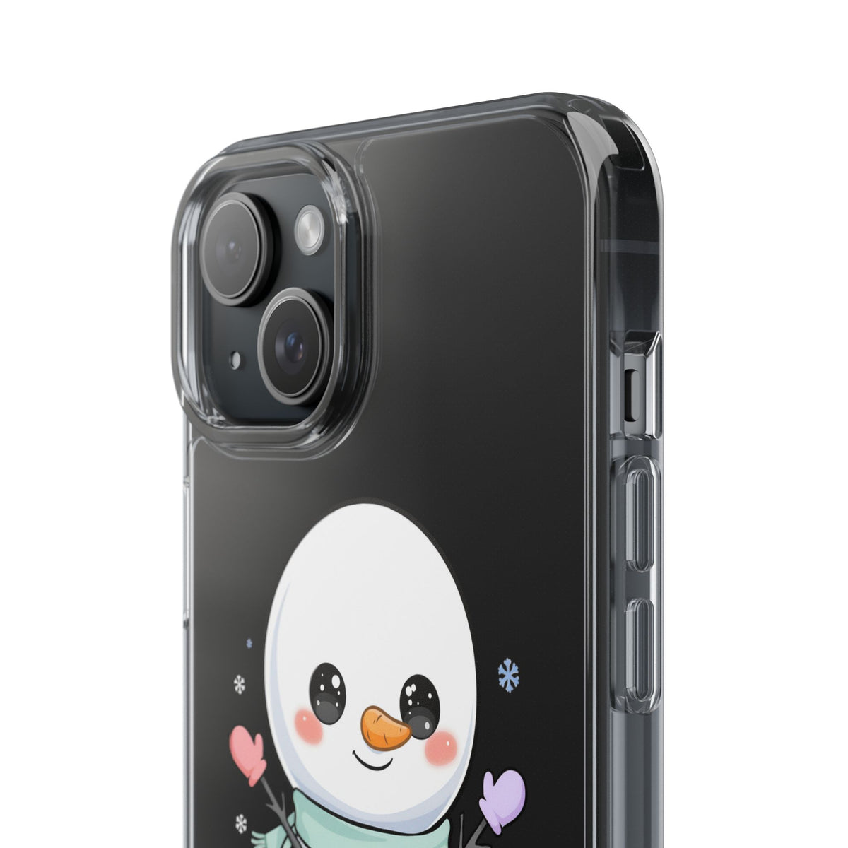 Kawaii Snowman Clear Impact-Resistant Case