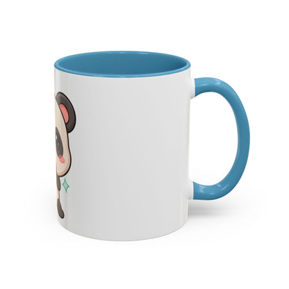 Kawaii Panda Coffee Mug, Cute Sushi Lover Accent Mug