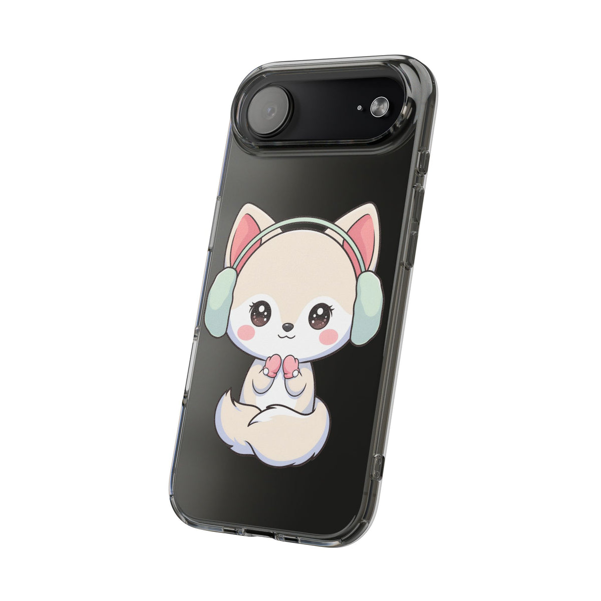 Kawaii Arctic Fox Phone Case – Cozy Winter Cutie