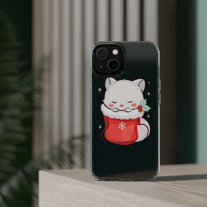 Christmas Fox Phone Case, Cute Holiday Stocking Gift