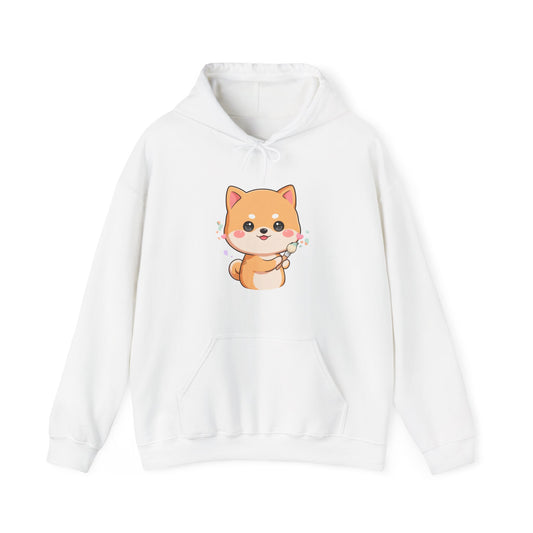 Kawaii Shiba Inu Hoodie for Cozy Creative Days