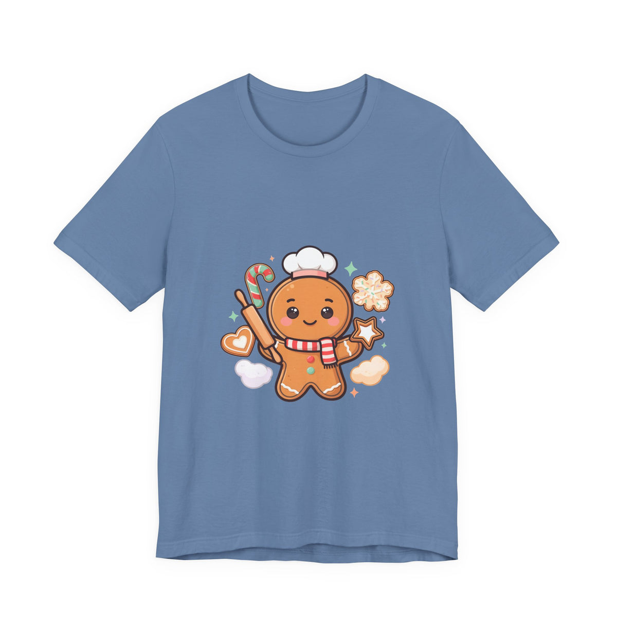 Gingerbread Baker Christmas Tee, Cute Kawaii Holiday Shirt